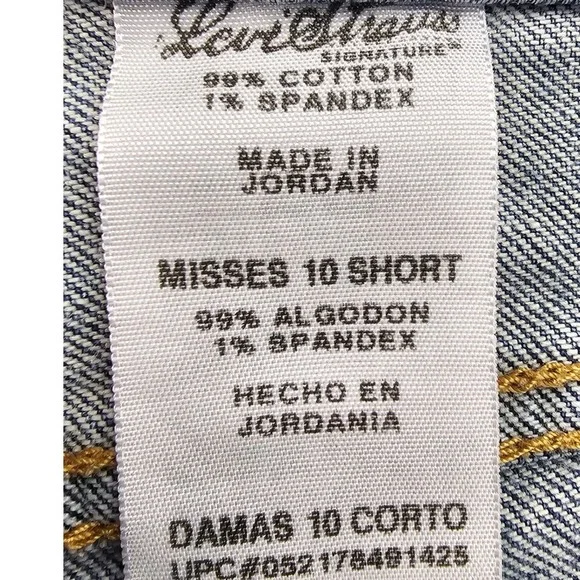 Signature by Levi Strauss & Co. Bootcut Jeans Women's 10 Blue Stretch Low Rise - Picture 12 of 15